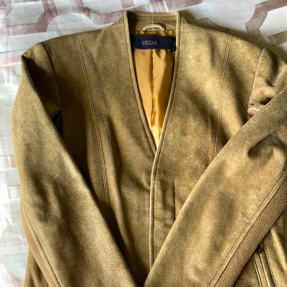 Luxury Veda Leather Moto Jacket